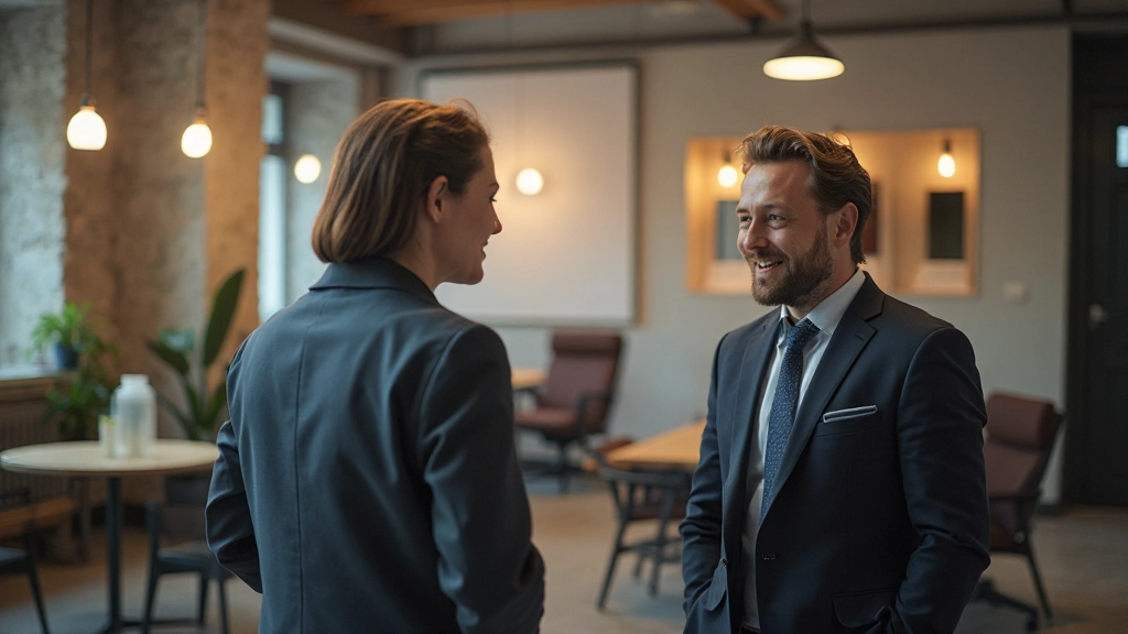 Professionele business networking bijeenkomst met diepgaande gesprekken en relatie opbouw